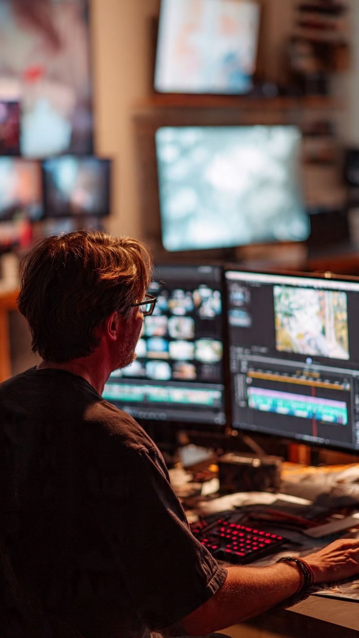 Video editing and post production at AlgGrow Media